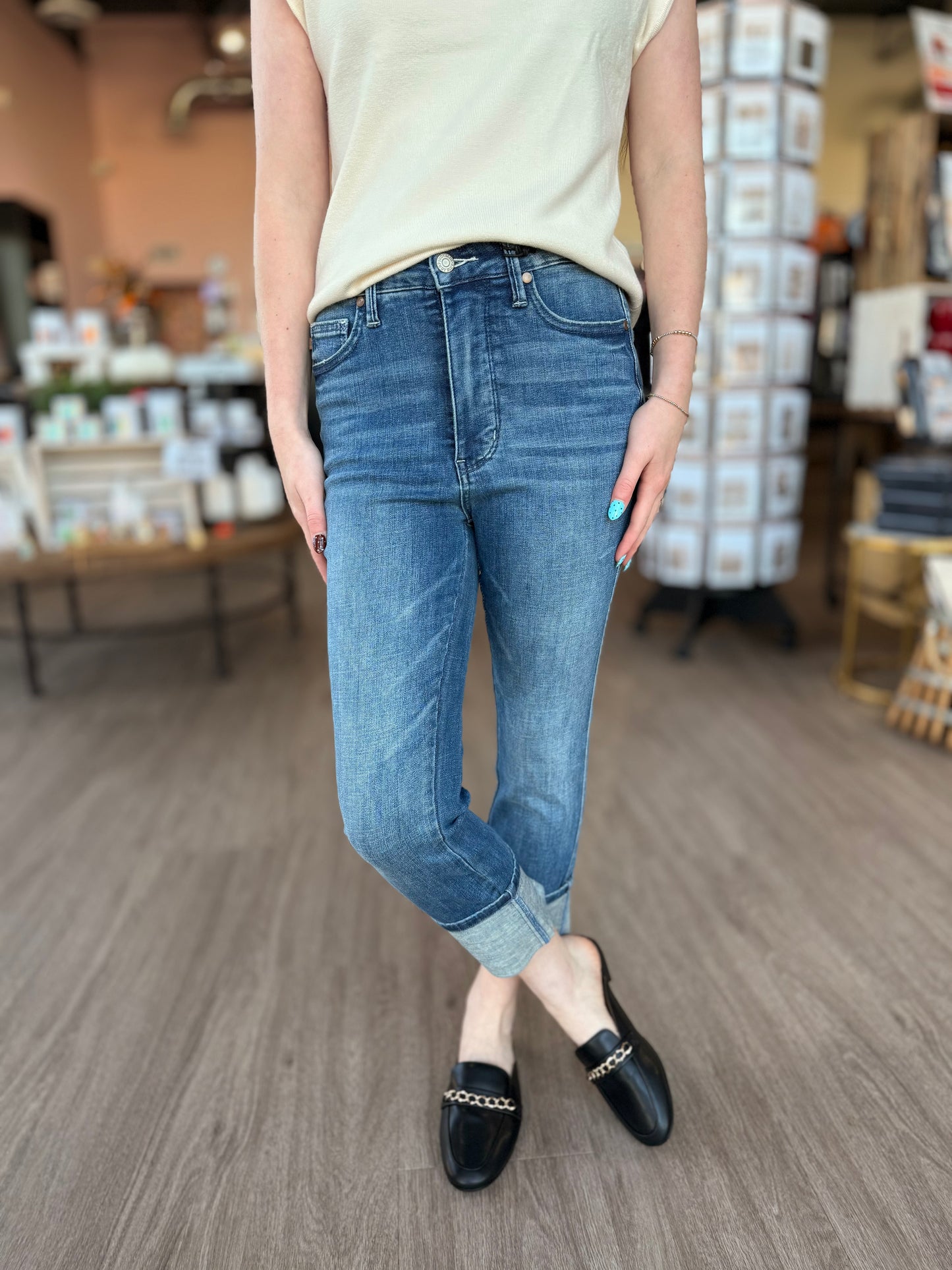 Judy Blue High Waist Back Shield Pocket Jeans