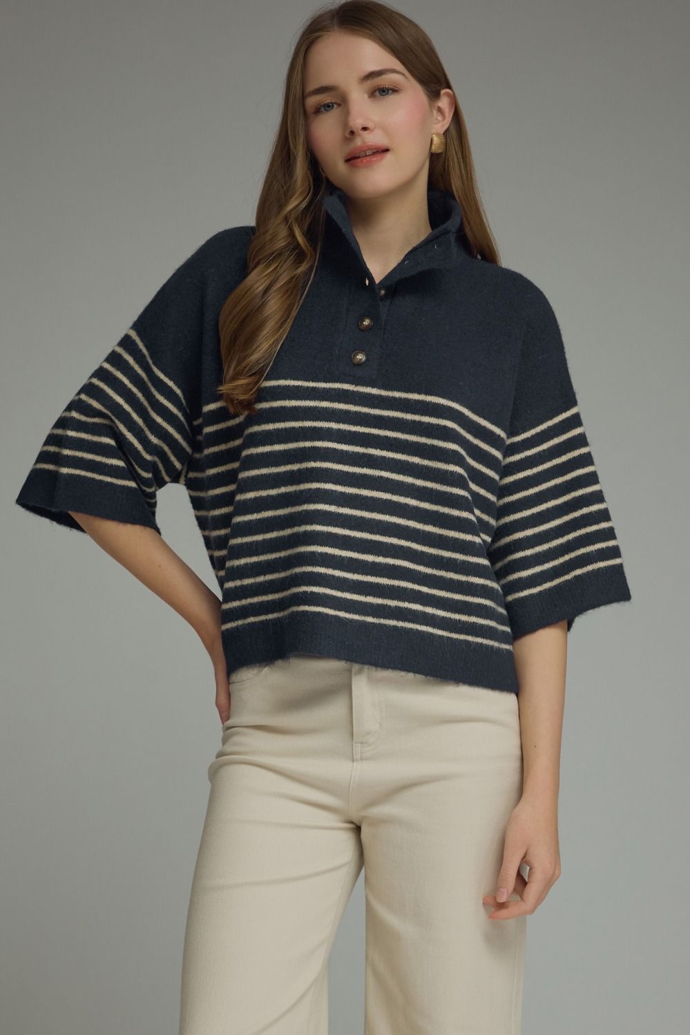 Smooth Sailing Striped Sweater