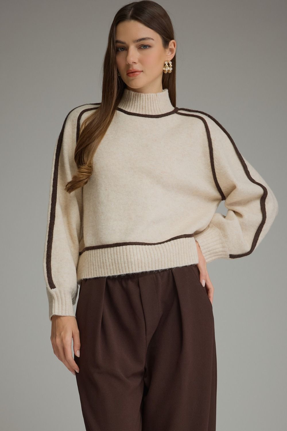 Perfectly Outlined Sweater | Oatmeal