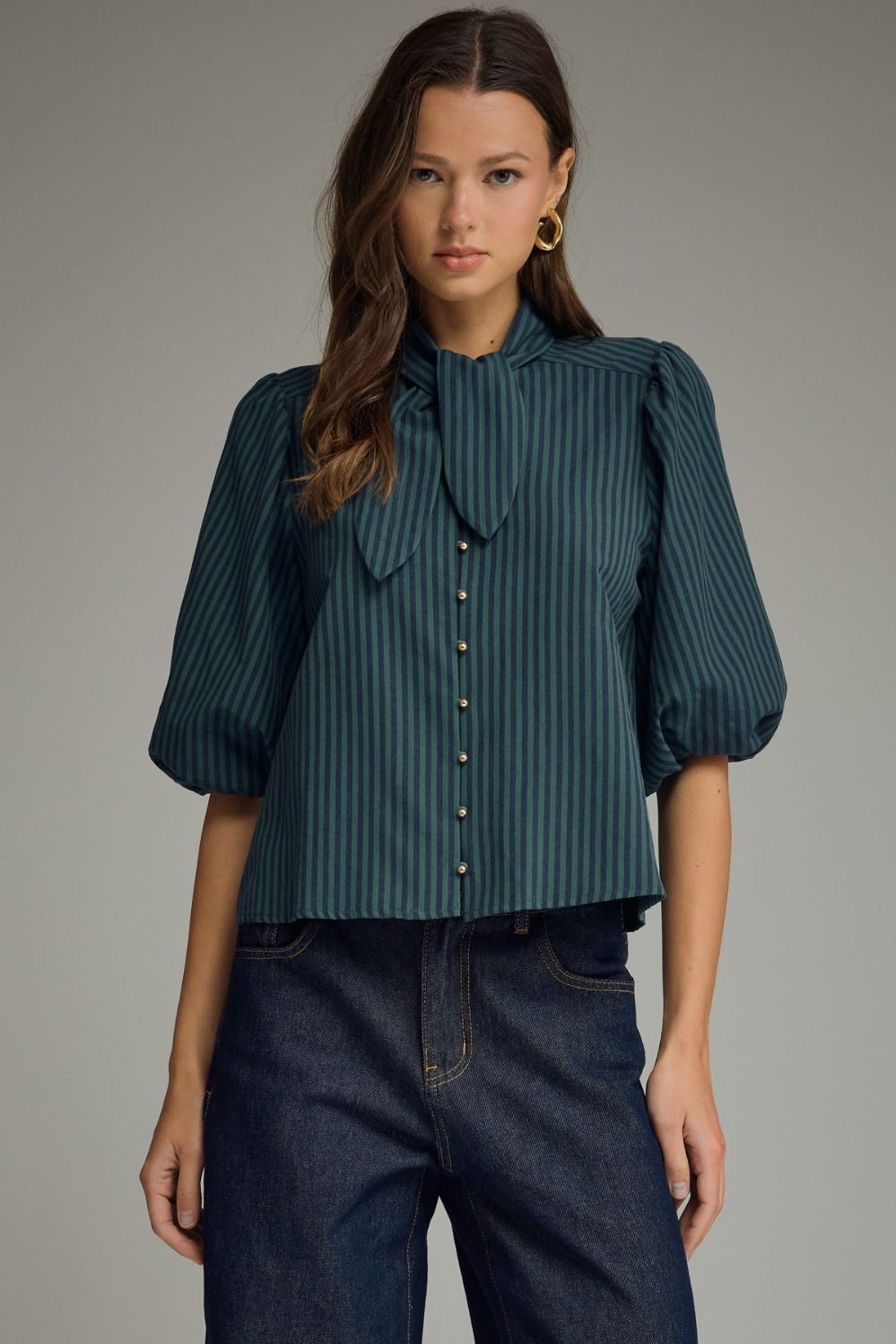 Hunter Hour Tie Blouse