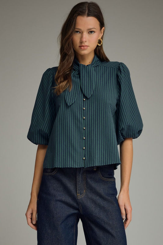 Hunter Hour Tie Blouse