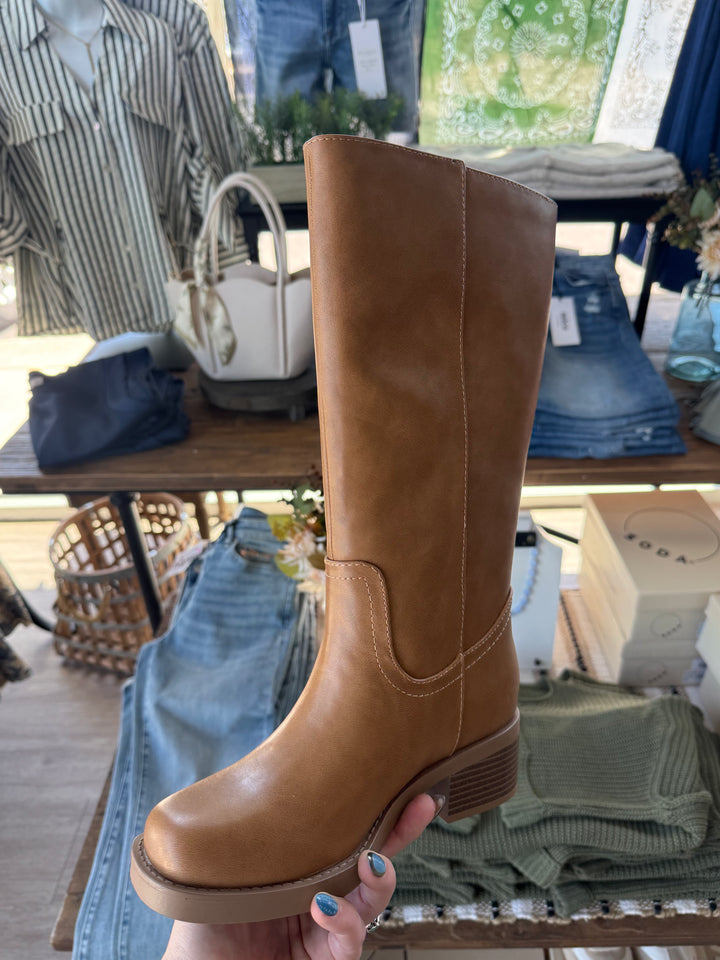 Belvin Cognac Tall Boots