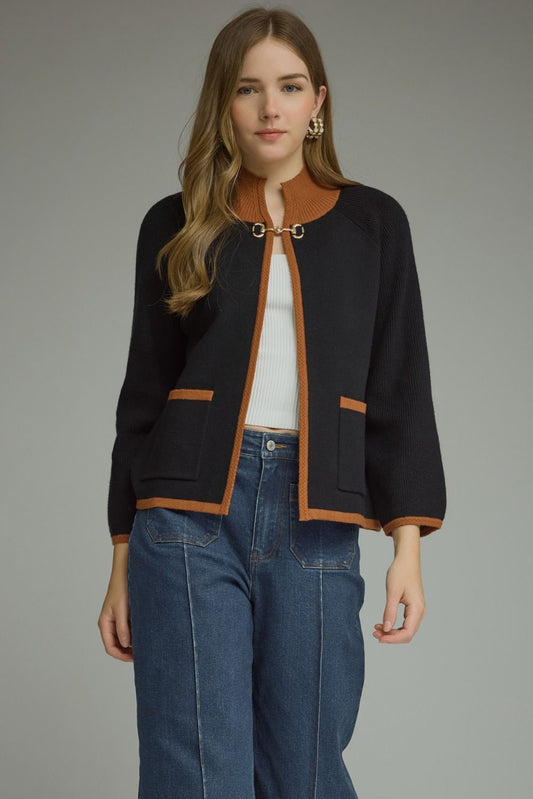 Horsebit Knit Jacket