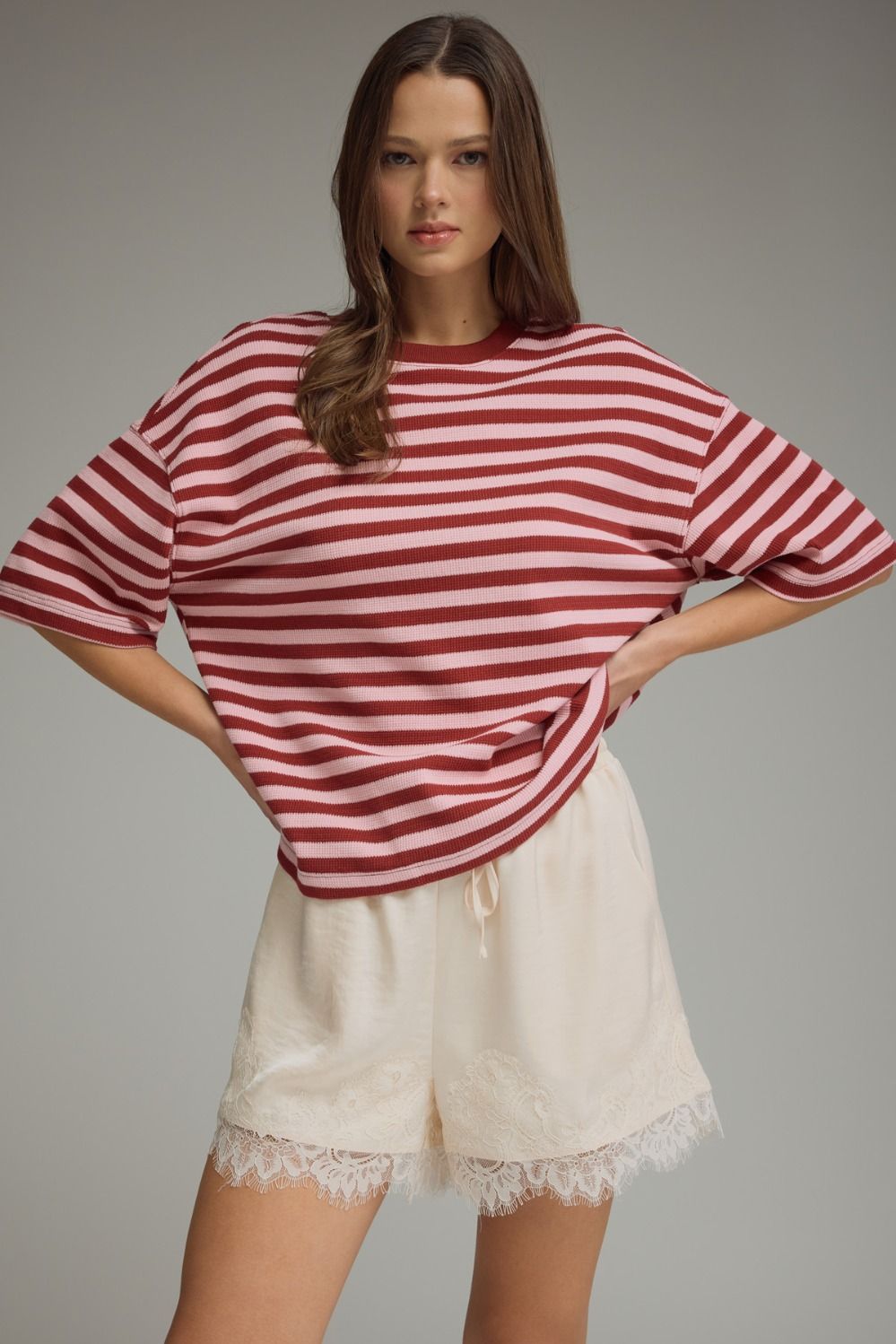 The Chelsea Stripe: Burgundy/Pink