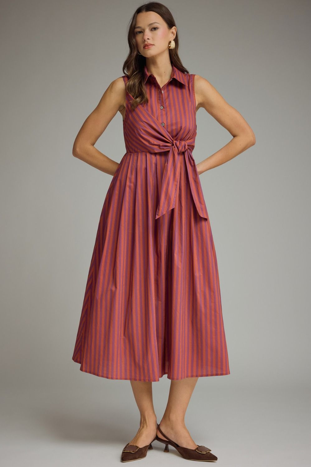 Tie It Together Dress: Plum