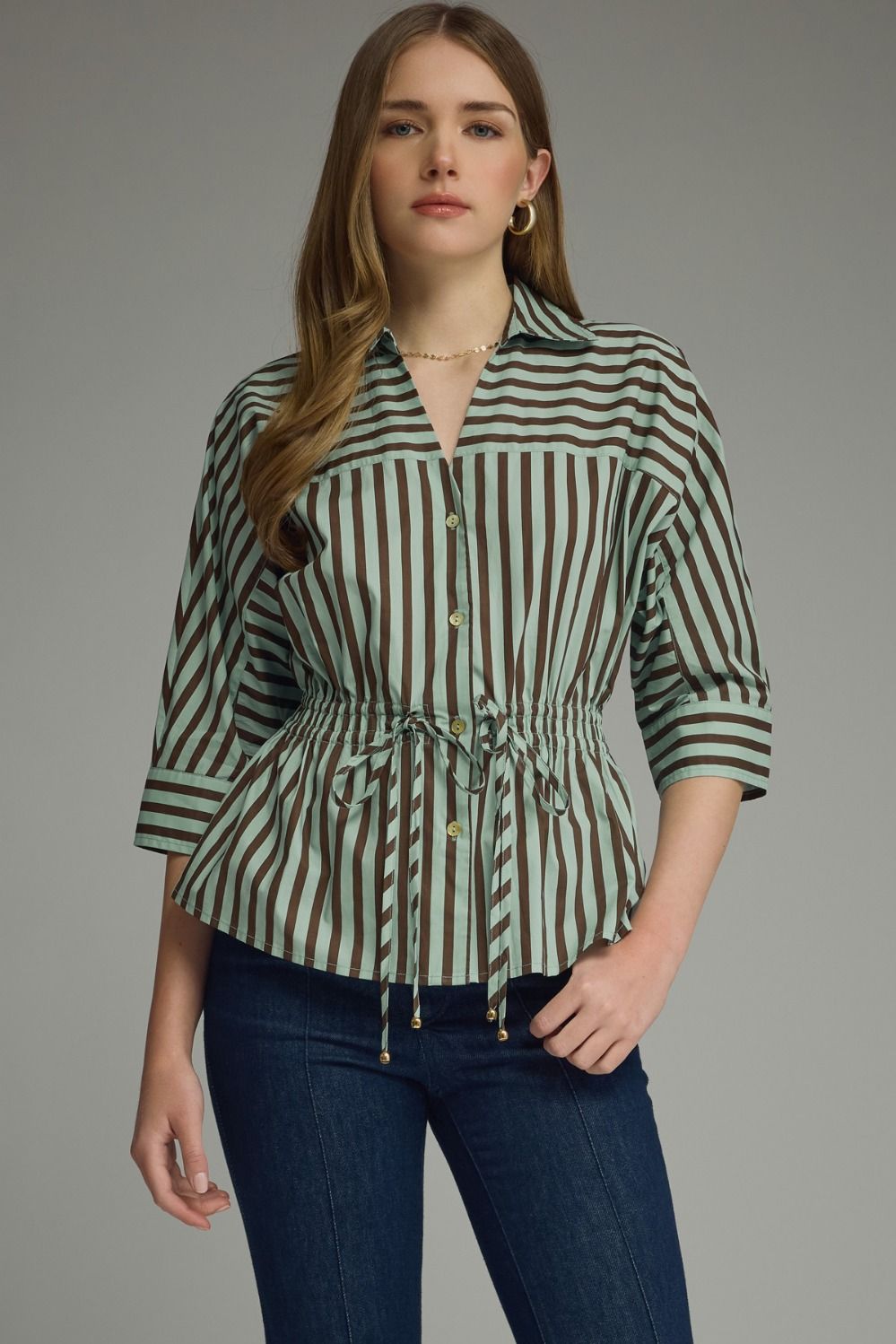 Thin Mint To Be Blouse