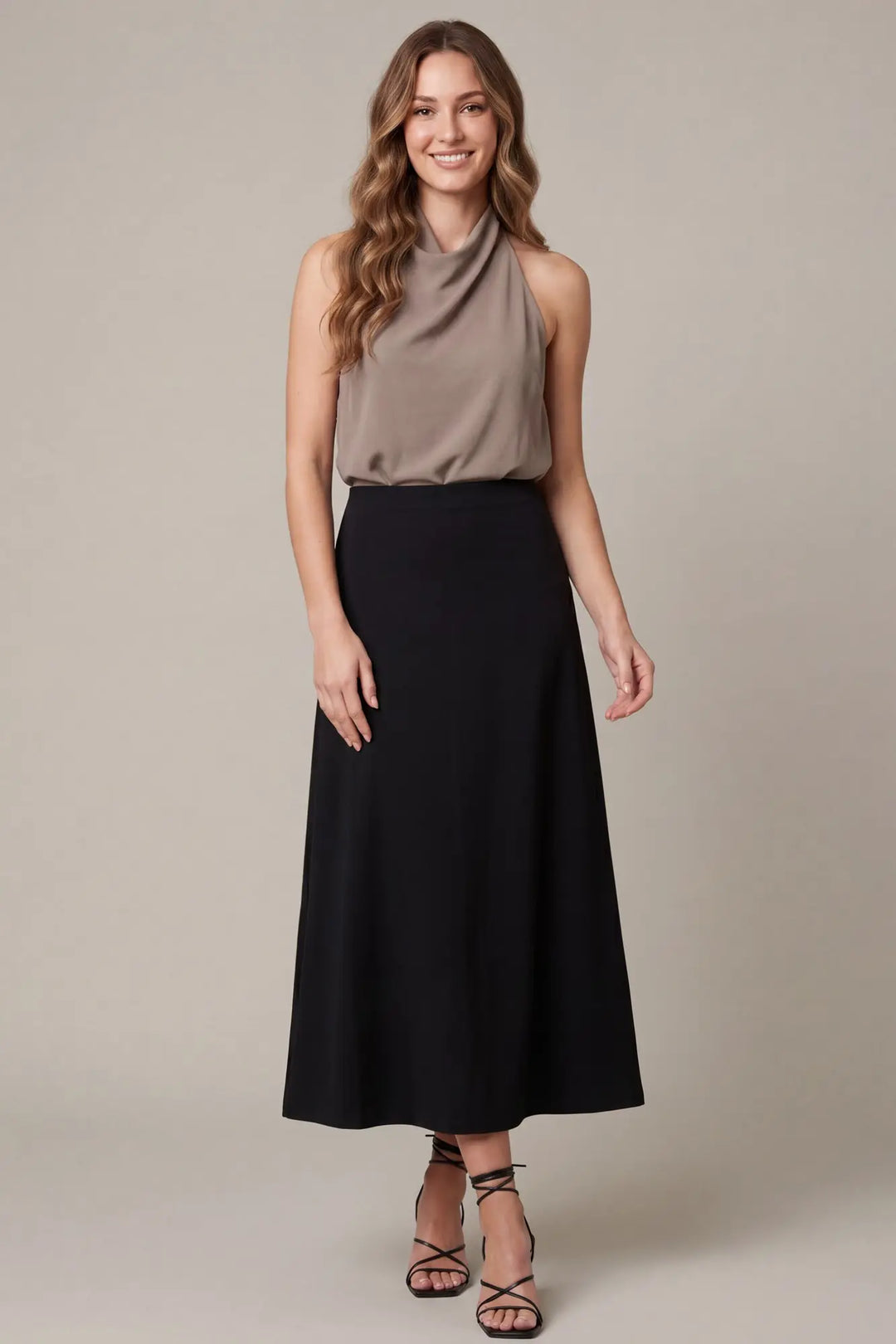 Black After Hours Maxi Skirt