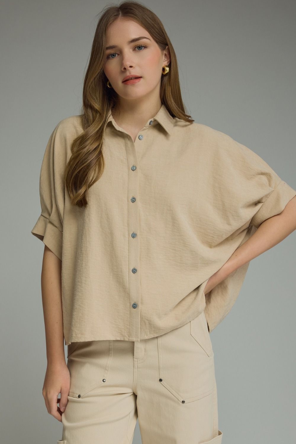 Easy Does It Button Down | Khaki