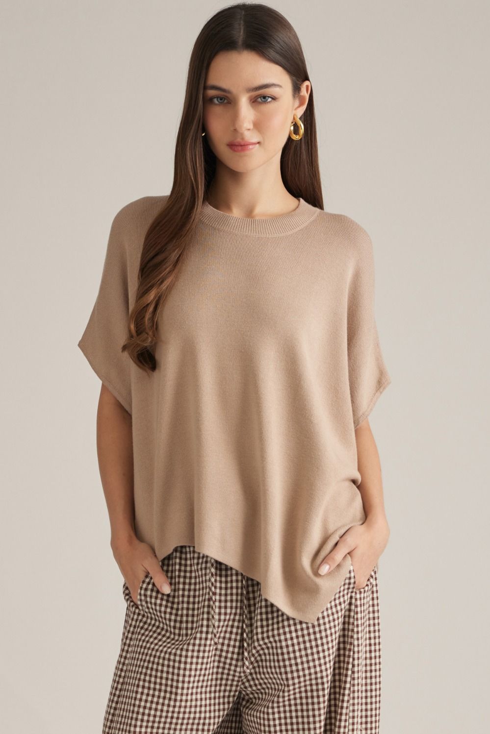 Simply Taupe Knit Top