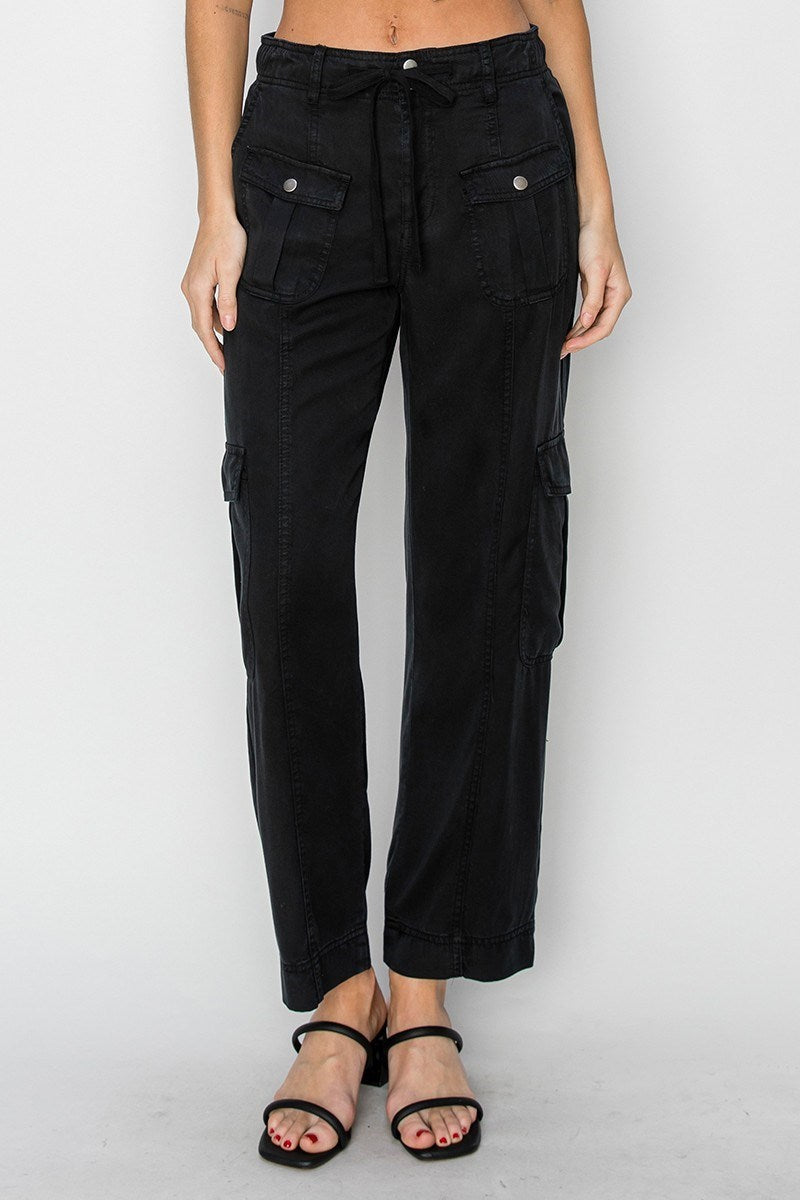 Tencel Relaxed Risen Cargo Pants