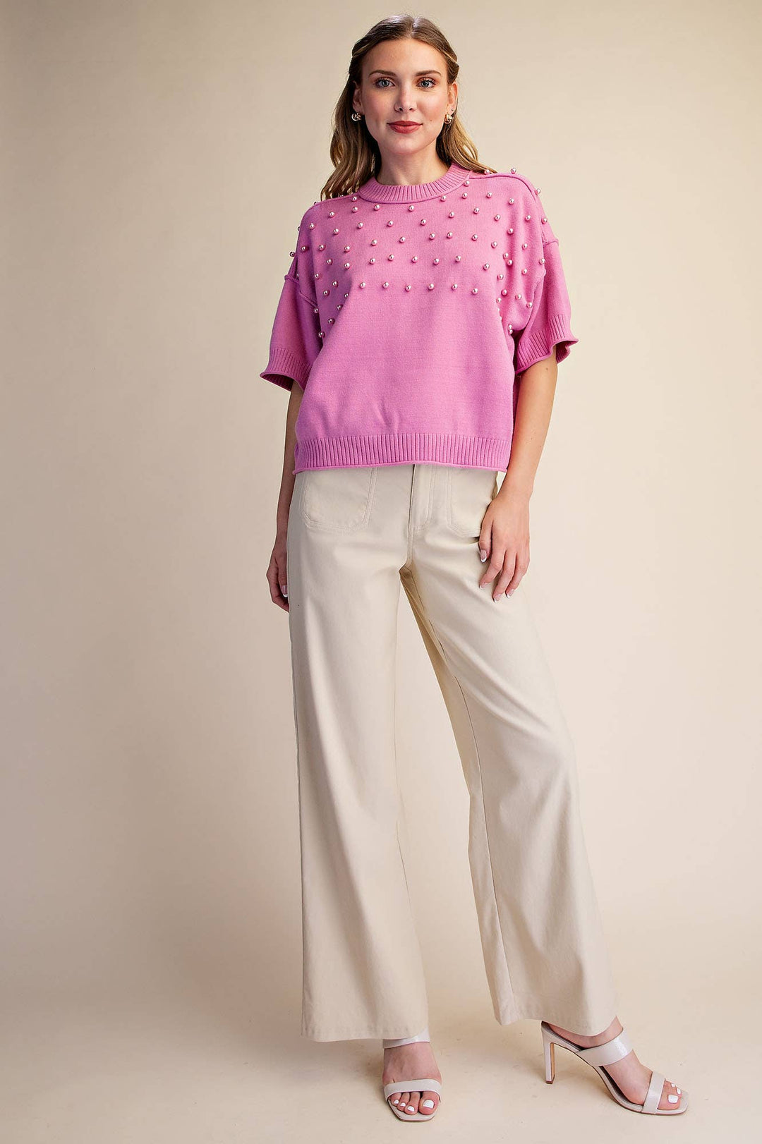 Rosè &amp; Pearls Sweater