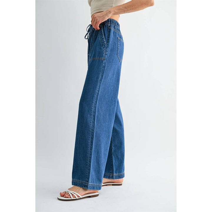 Mica High-Rise Wide, Tie Waist Pants