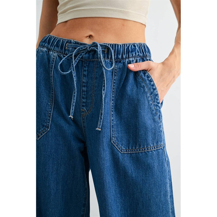 Mica High-Rise Wide, Tie Waist Pants