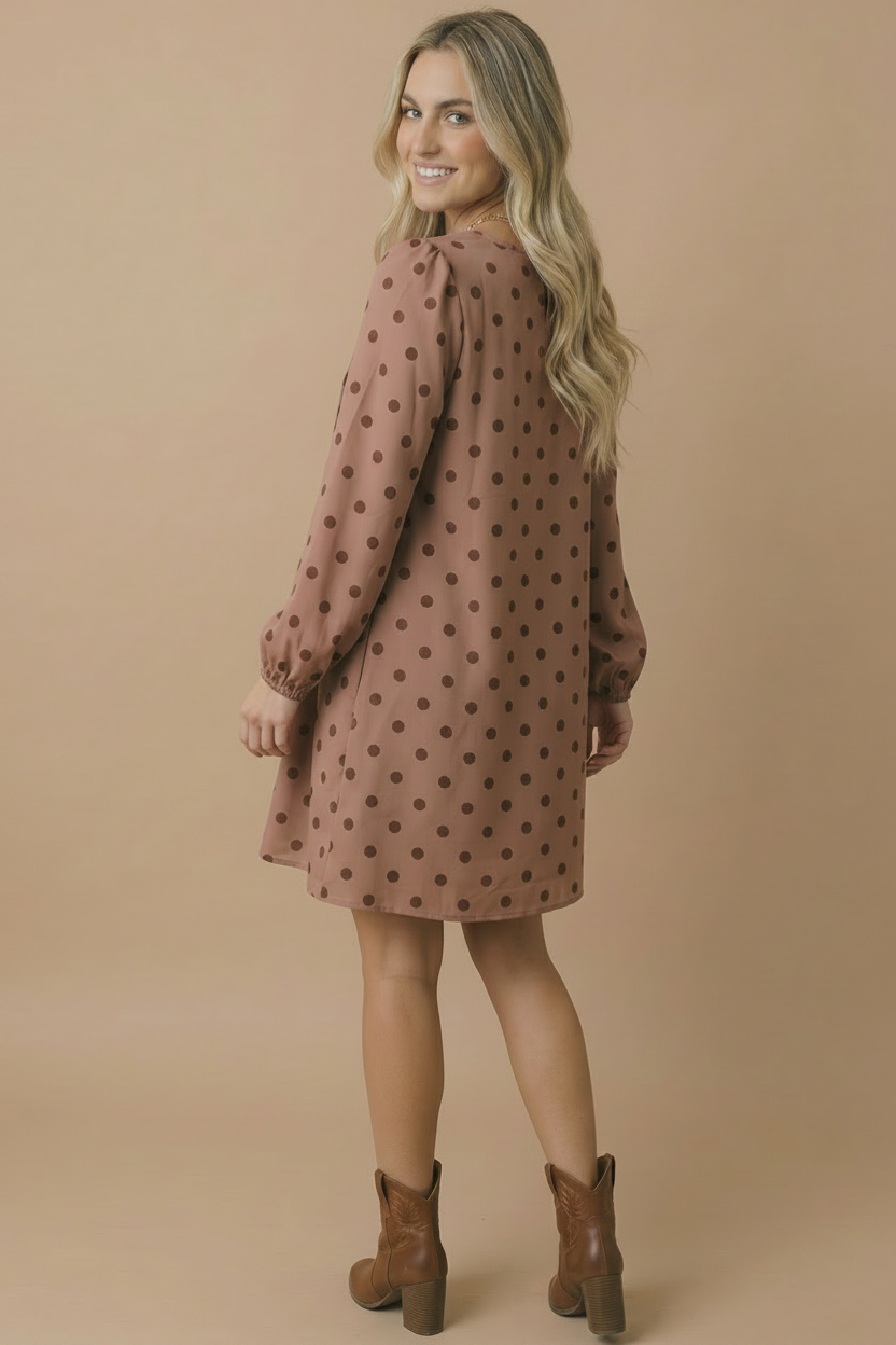 Sienna Polka Dot Shift Dress