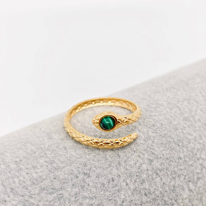 18K Gold Plated Colorful Basket Ring