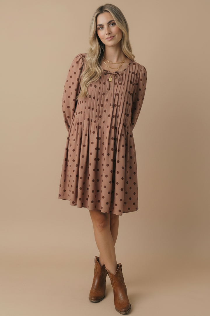 Sienna Polka Dot Shift Dress