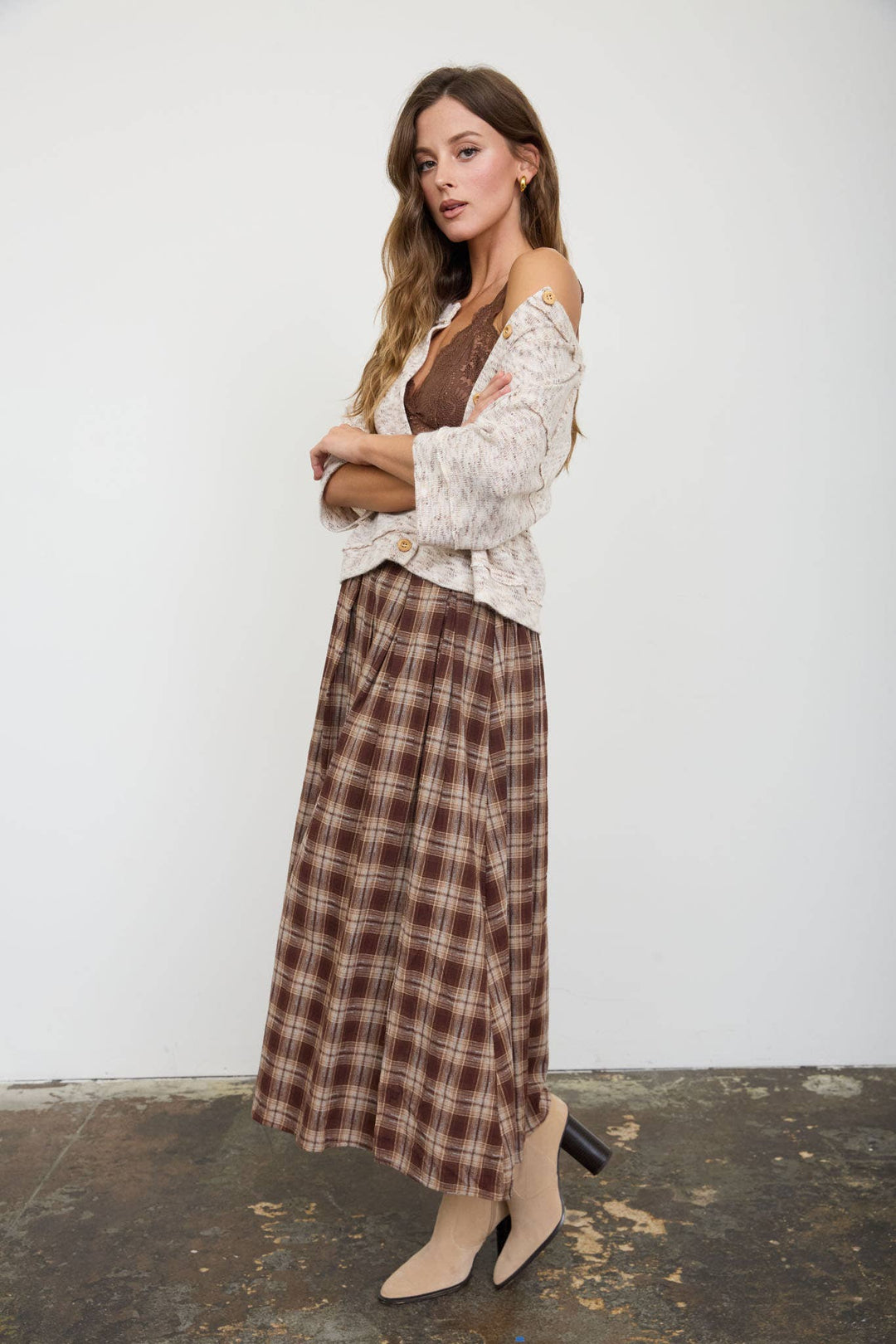 Prairie Grass Midi Skirt
