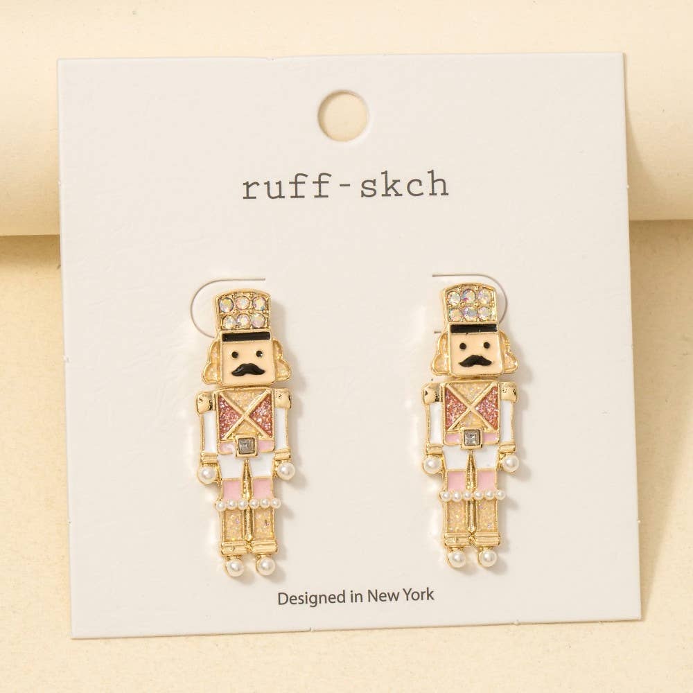 Red Nutcracker Earrings