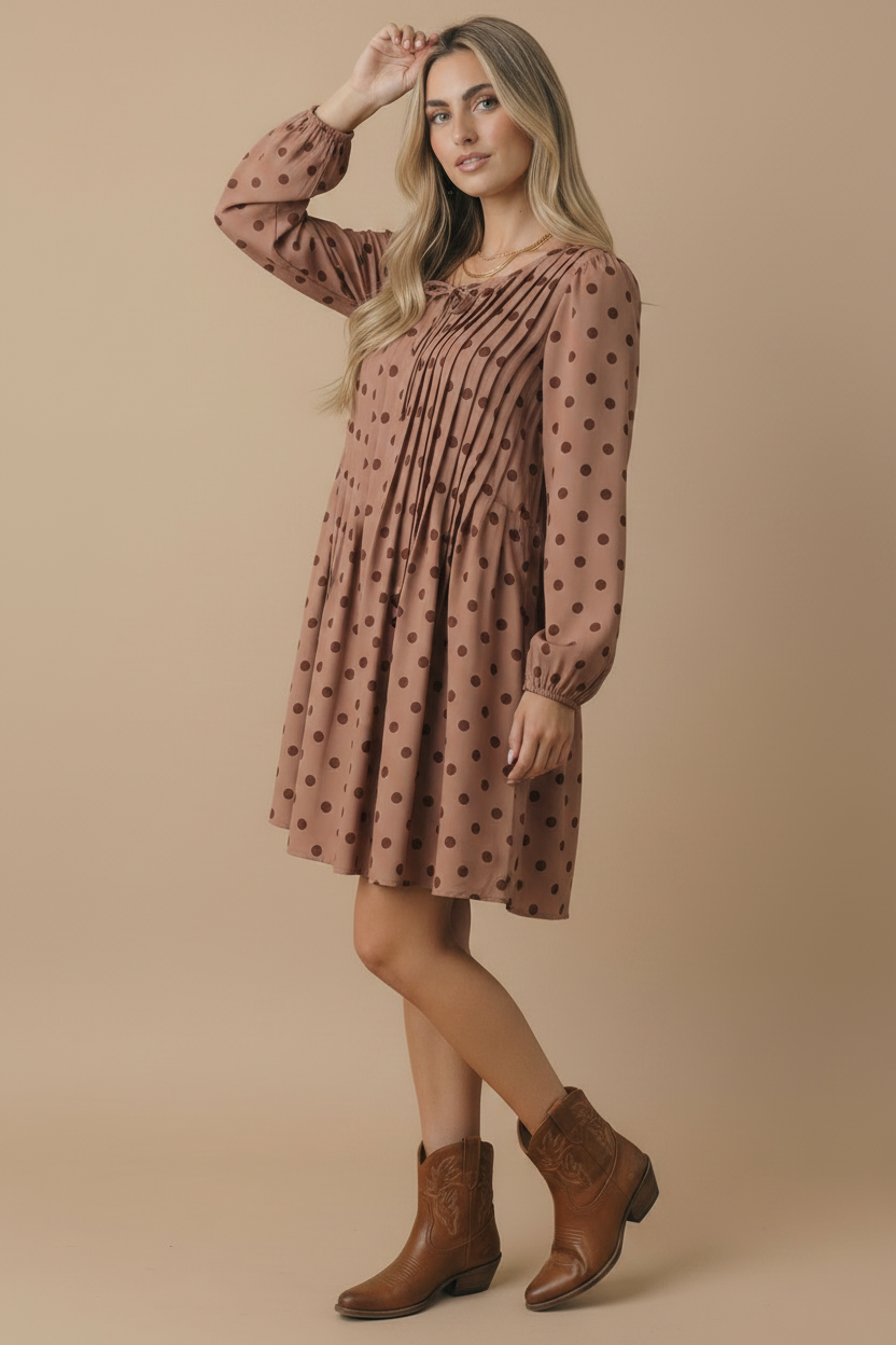 Sienna Polka Dot Shift Dress