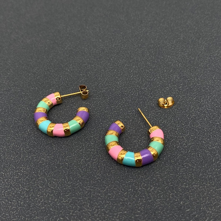 Easter Egg Hoop Earrings