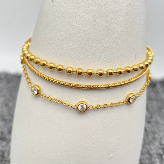 3-layer Chain Bracelet