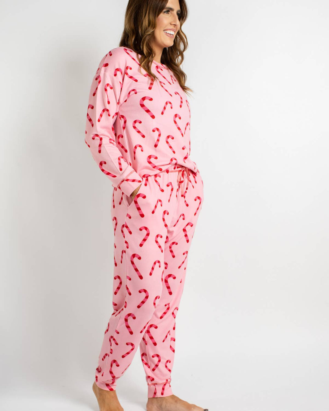 Candy Cane Wishes Lounge Set   Pink/Red     -Asst.: Medium