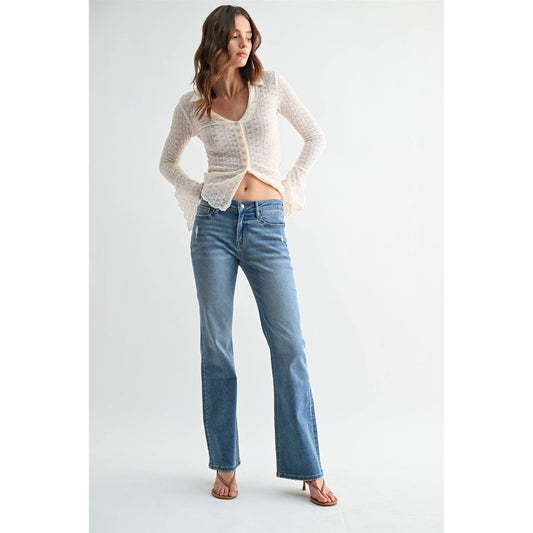 Mid Rise Bootcut Mica Jeans