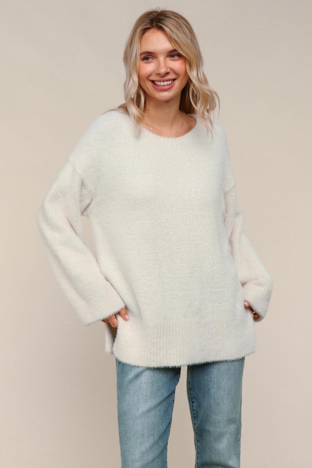 Ivory Fuzzy Sweater