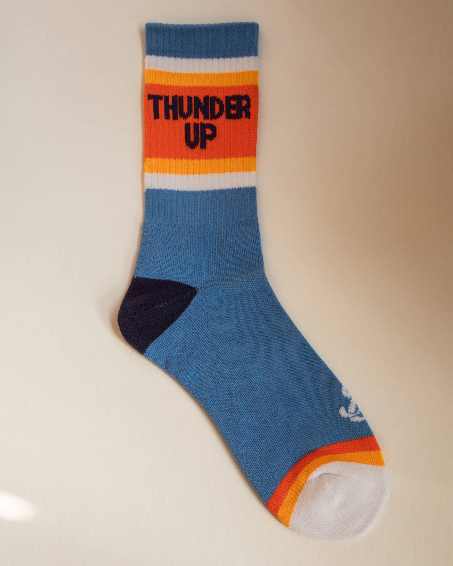 Thunder Up Ribbed Crew Socks