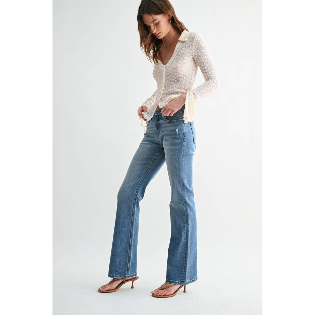 Mid Rise Bootcut Mica Jeans