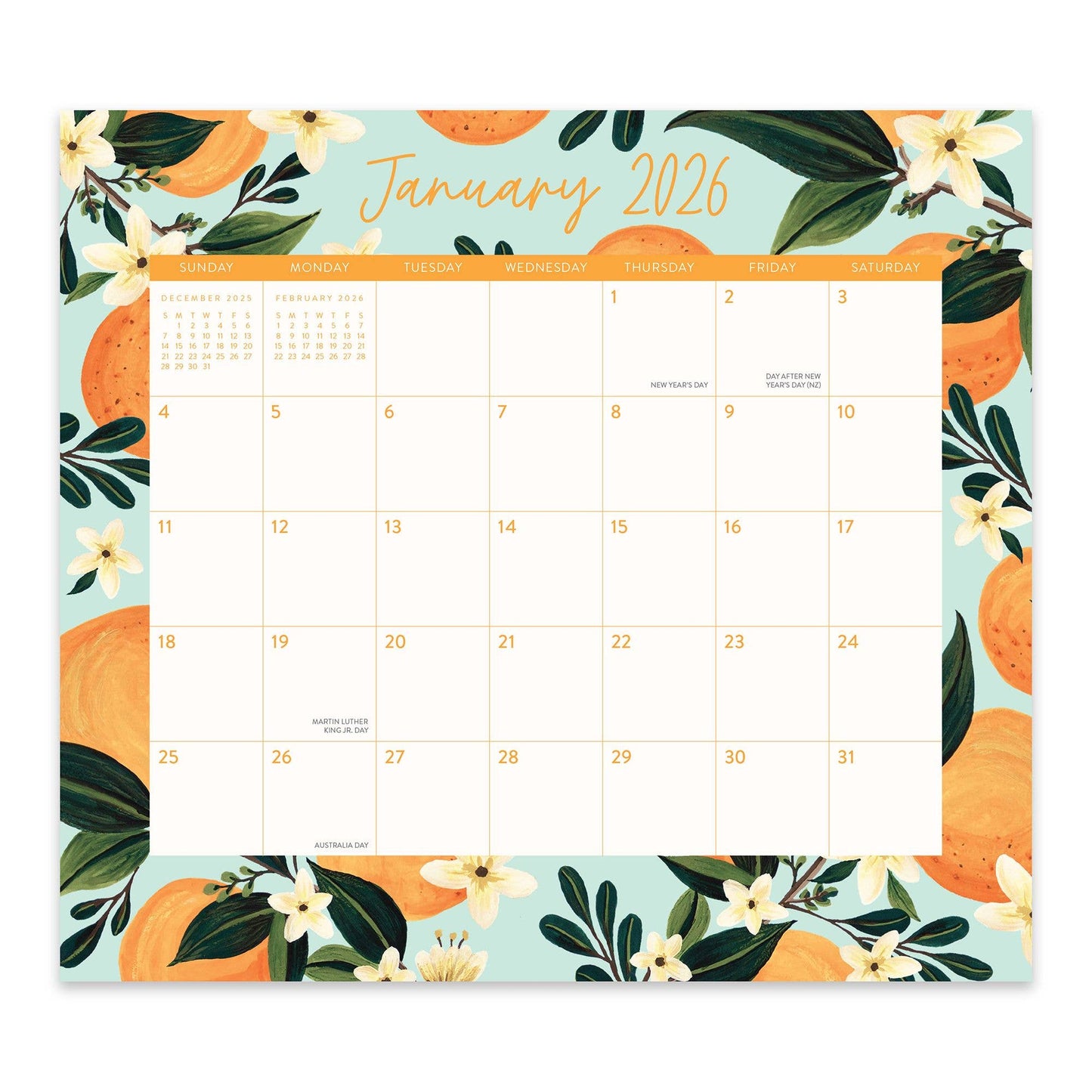 2026 Fruit & Flora Magnetic Monthly Pad
