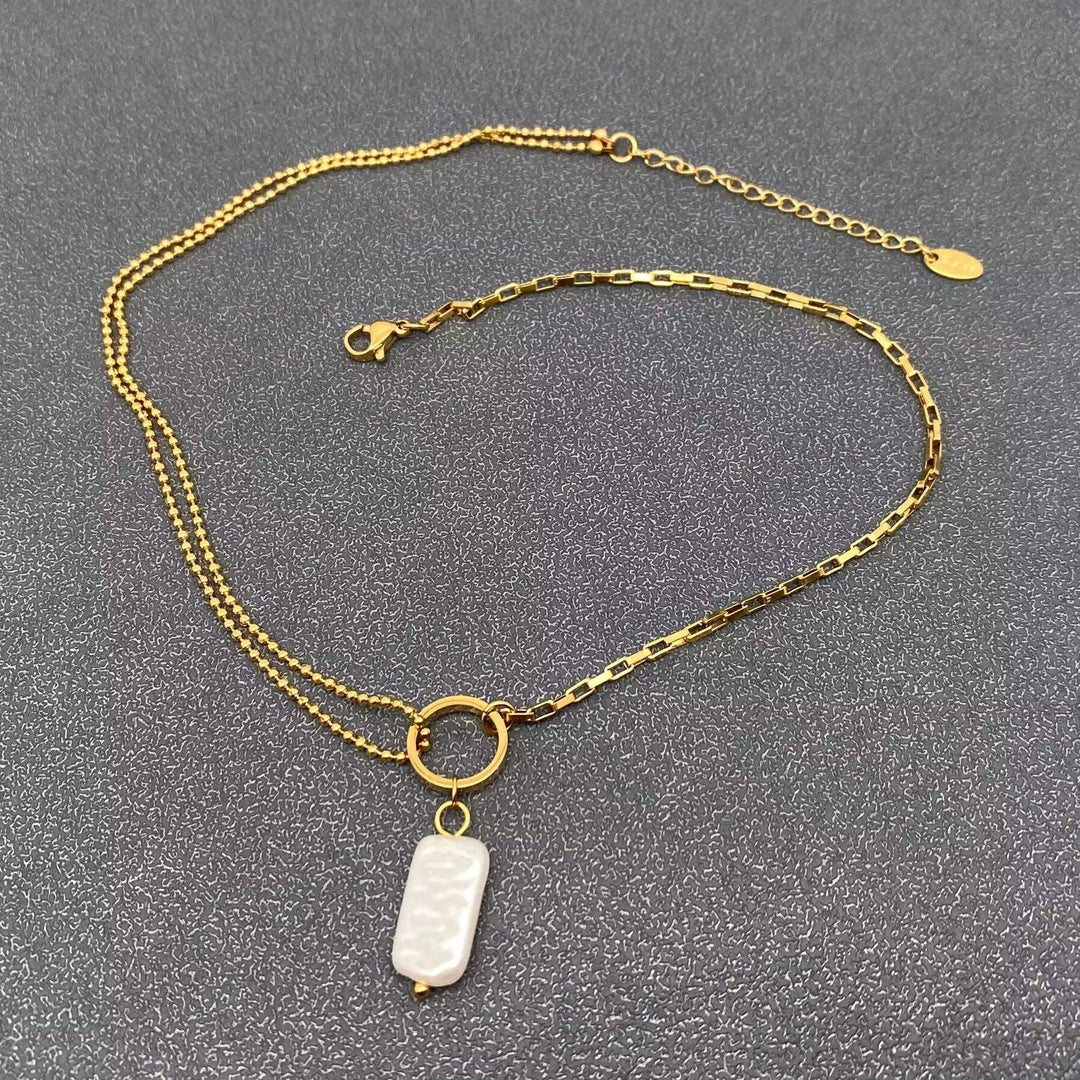 Baroque Pearl Charm18K Necklace