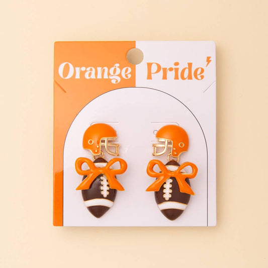 Football and Helmet Earrings : OSU