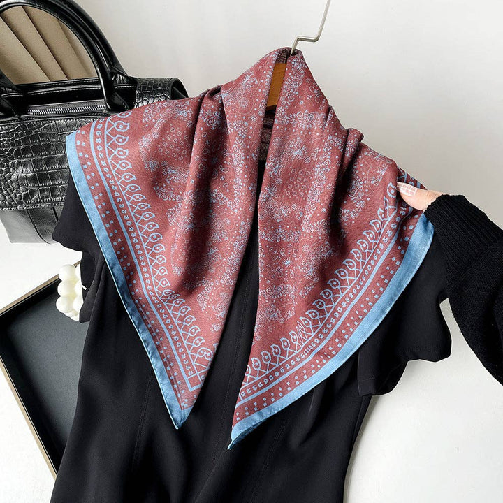 Retro Paisley Floral Scarf