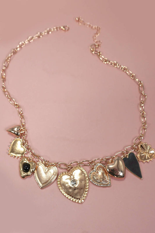 All Hearts Charm Necklace