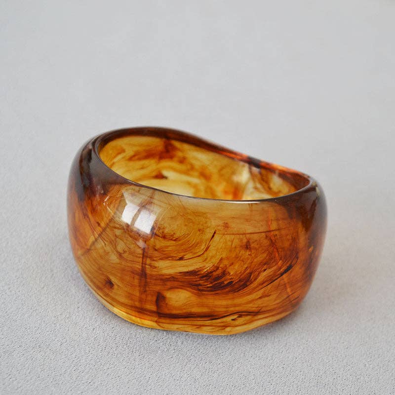 Vintage Ink-Marbled Cuff Bracelet (2 colors)