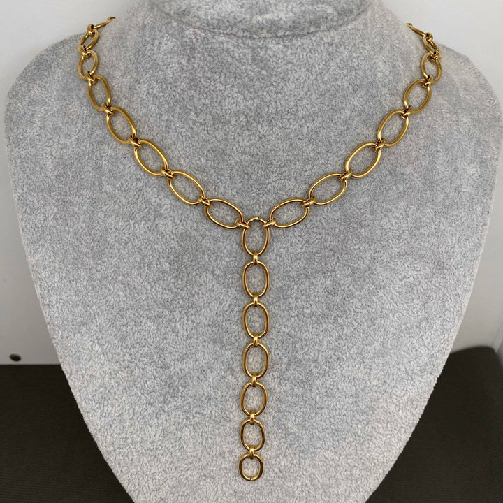 Y-Neck Chain Necklace 18K Necklace