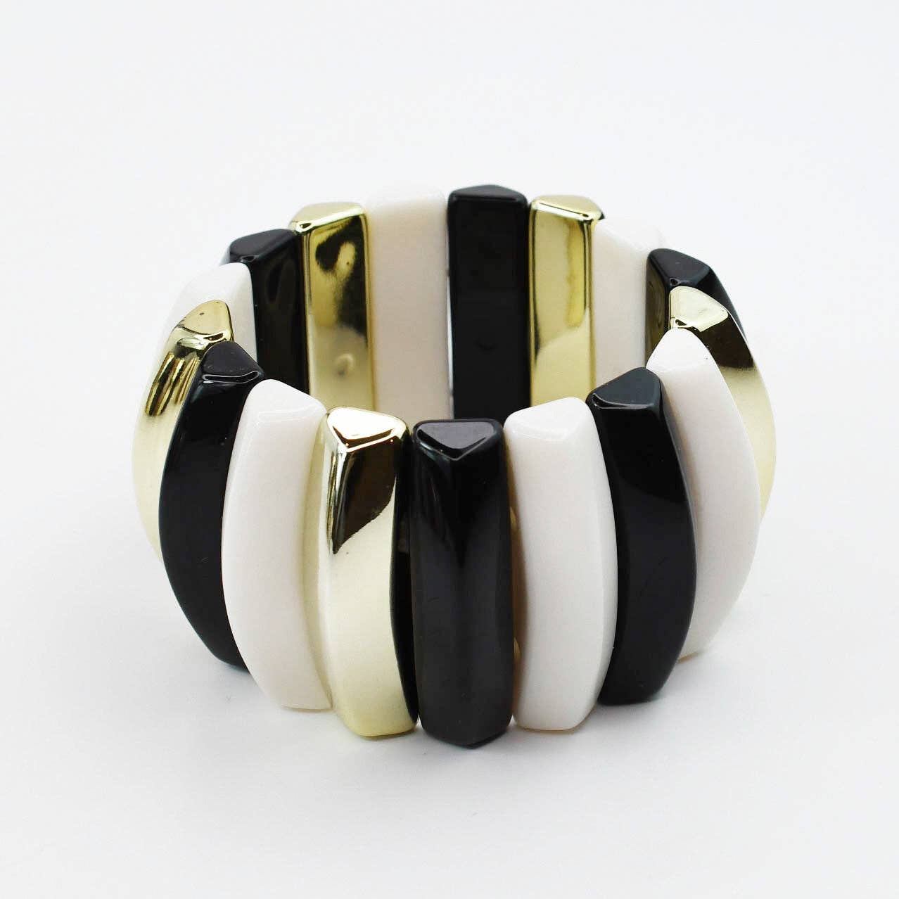 Gold Zebra Stretchy Bracelet