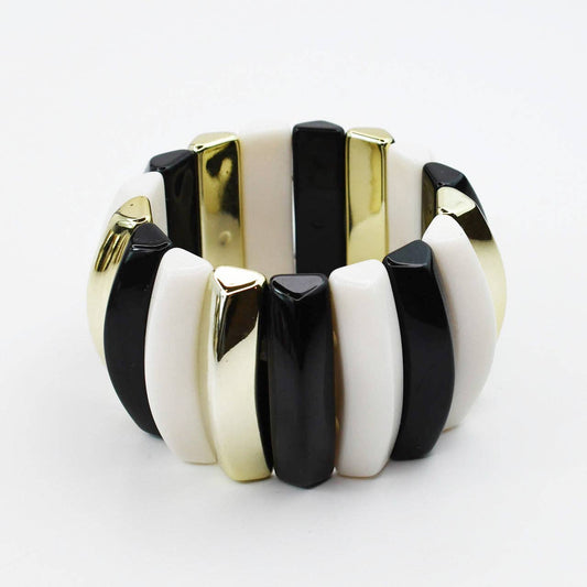 Gold Zebra Stretchy Bracelet