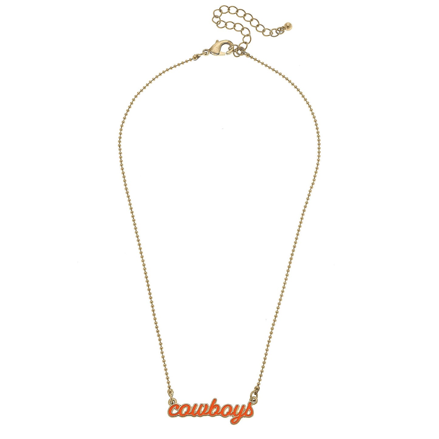 Cowboys Script Necklace
