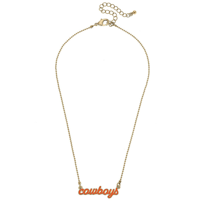 Cowboys Script Necklace