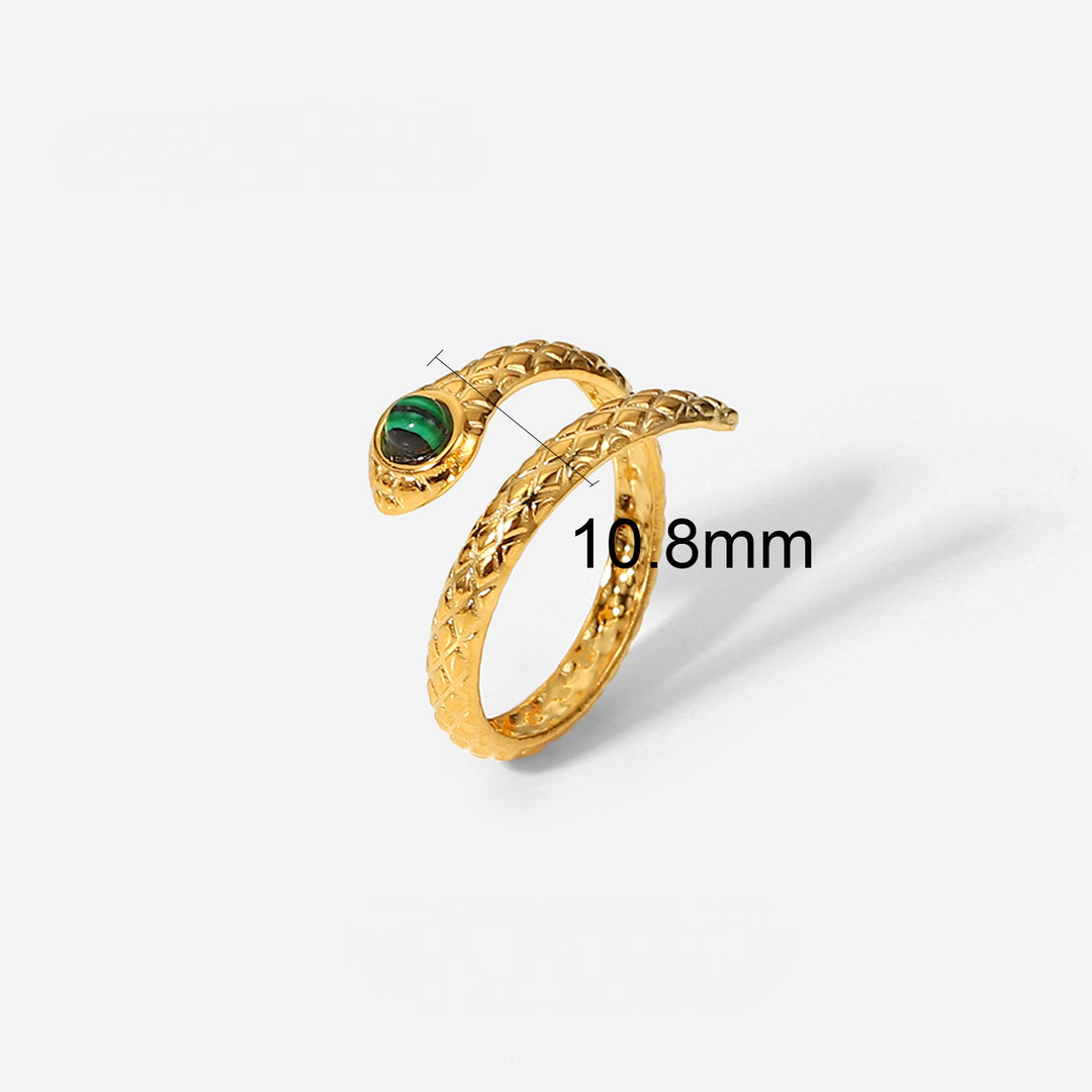 18K Gold Plated Red/White Basket Ring
