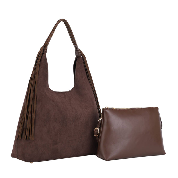CAROLINA SUEDE HOBO BAG SET