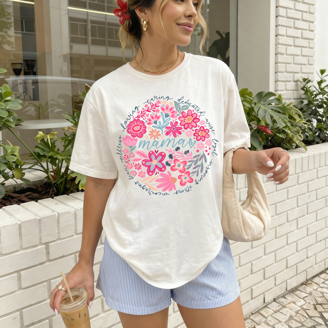 Mama Floral Graphic Tshirt
