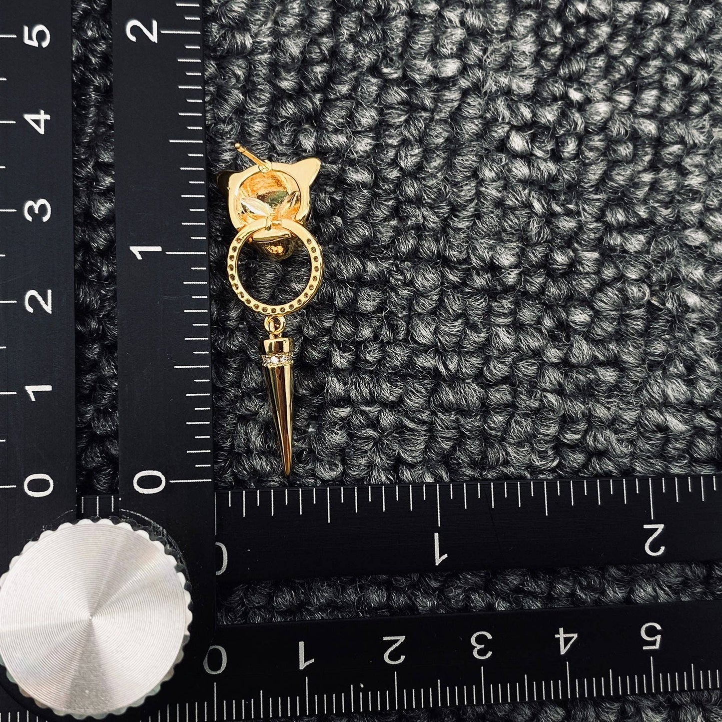 Leopard Head & Dagger Earrings