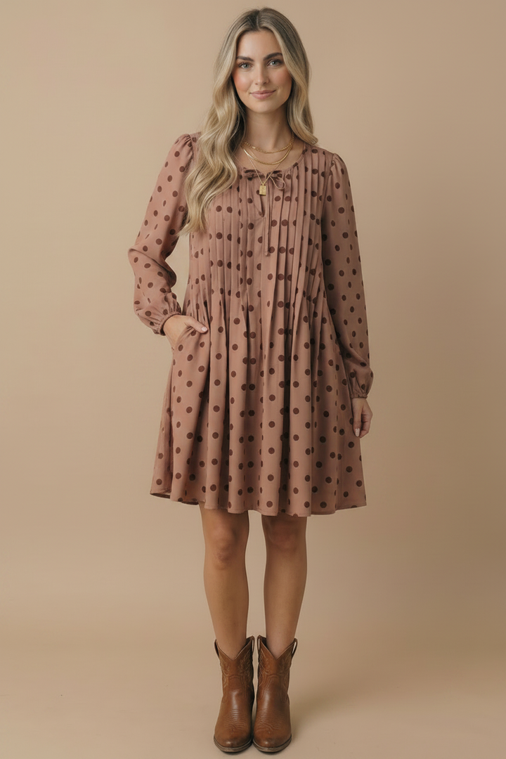 Sienna Polka Dot Shift Dress
