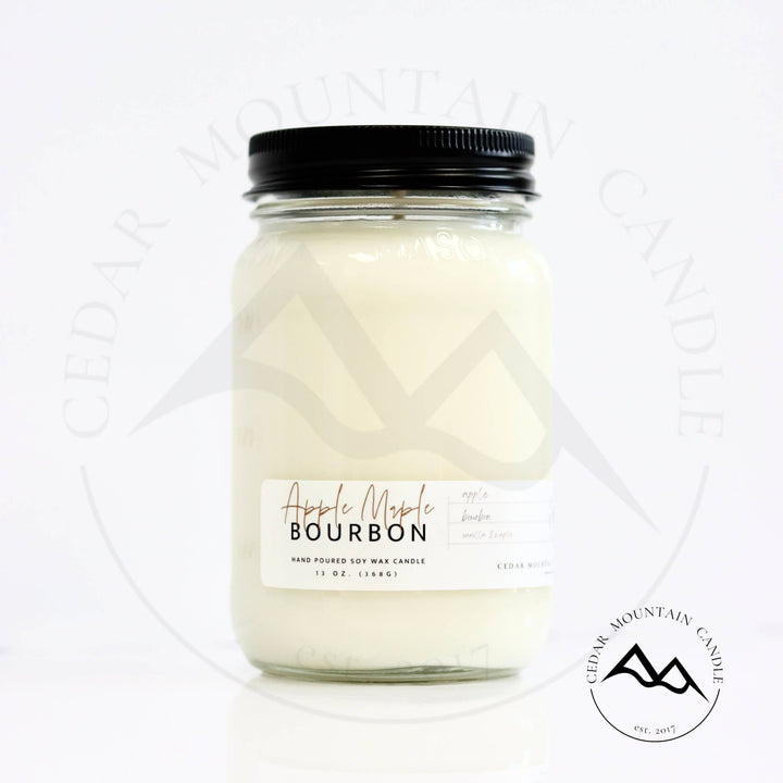 Mason Jar Soy Candle: Blackberry Bourbon