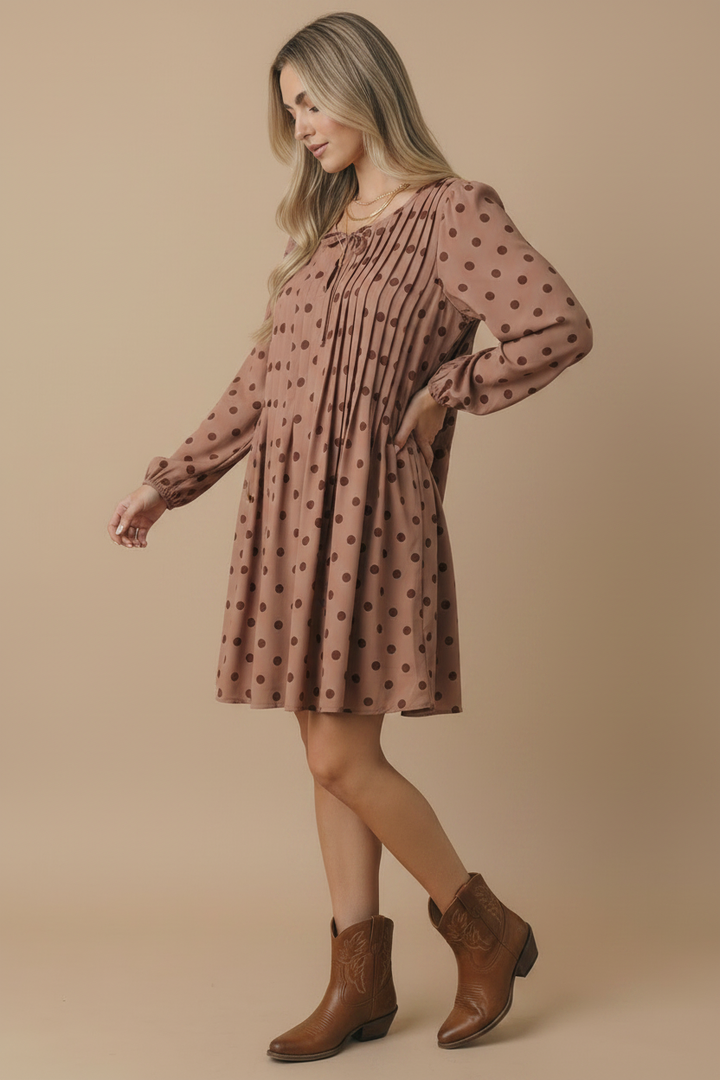 Sienna Polka Dot Shift Dress