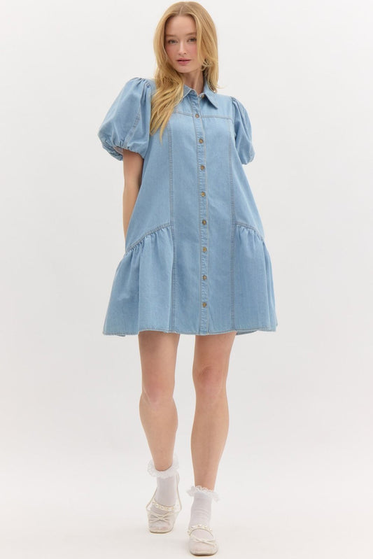Denim Bubble Dress