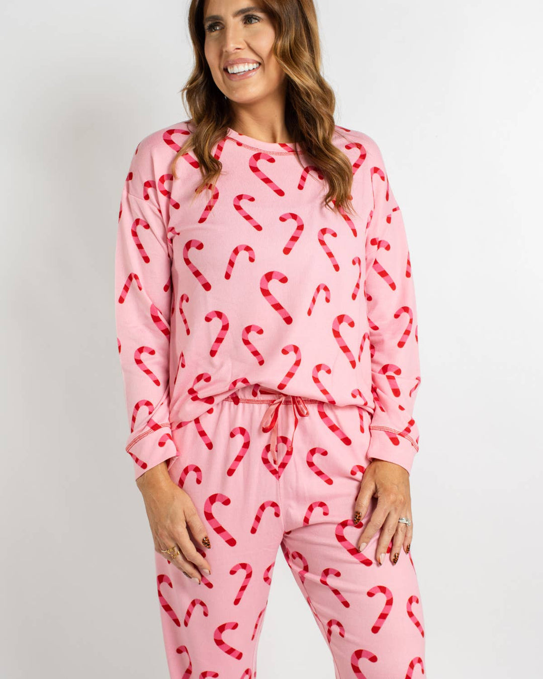 Candy Cane Wishes Lounge Set   Pink/Red     -Asst.: Small